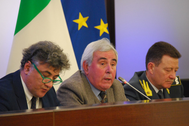 Da sinistra verso destra: Cioffredi, Viola e il comandante Romano @GazReg