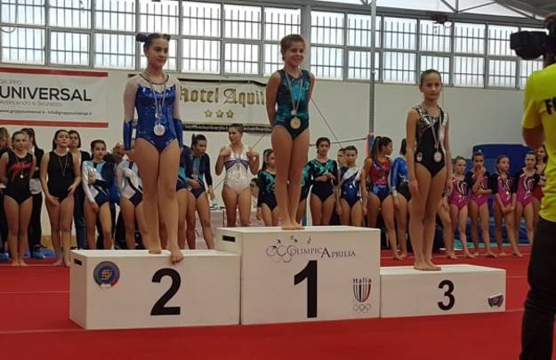 Il podio del torneo di Aprilia