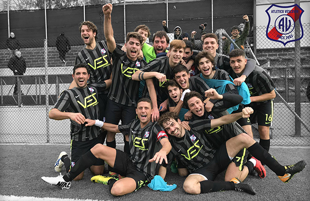 Vescovio, impresa con l&apos;Unipomezia (©Atletico Vescovio/Facebook)