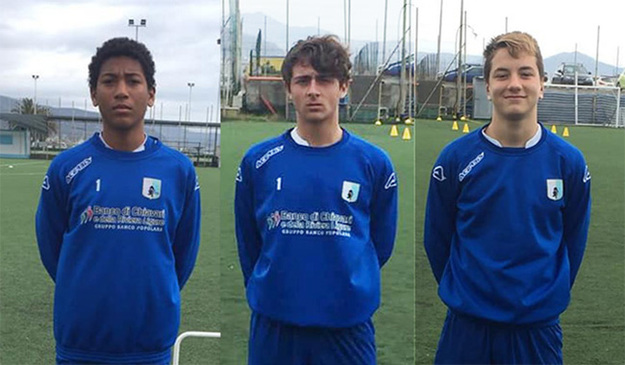 I tre ragazzi dell&apos;Urbe in prova all&apos;Entella