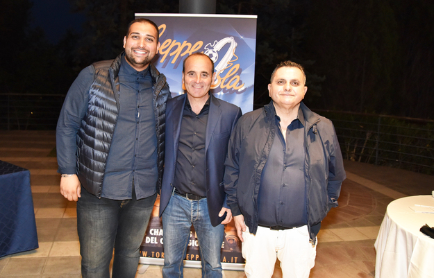 Massimo Romagnoli, a destra, con Esposito e Maragliulo ©Lori