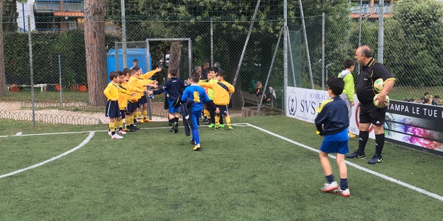 Il bel terzo tempo a fine partita
