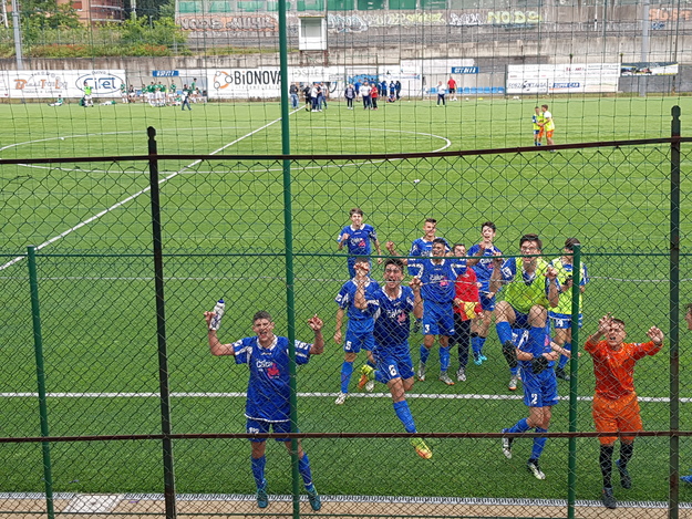 La gioia dell&apos;Ottavia a fine match