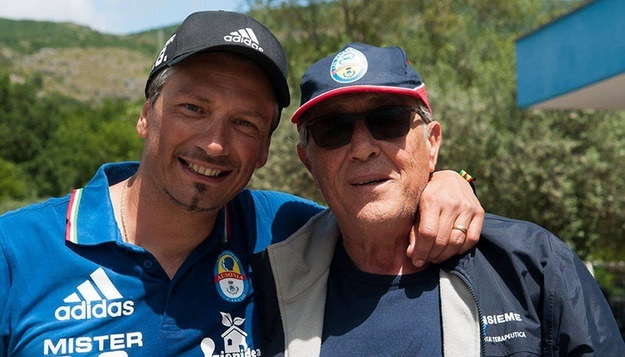 Il presidente onorario Anelli e mister Gioia, riconfermato (©Duratorre)