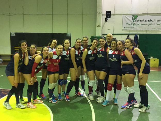 L&apos;esultanza della Volley Academy Pomezia