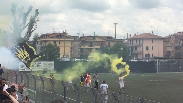 La PC festeggia a fine partita