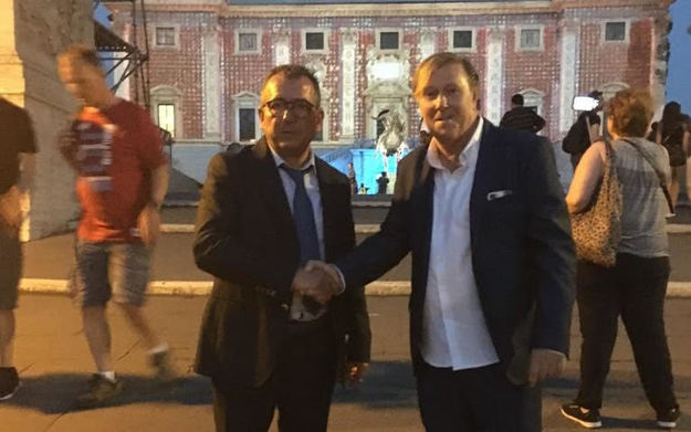 Il dg Ortenzi e il nuovo tecnico Marco Angelocore