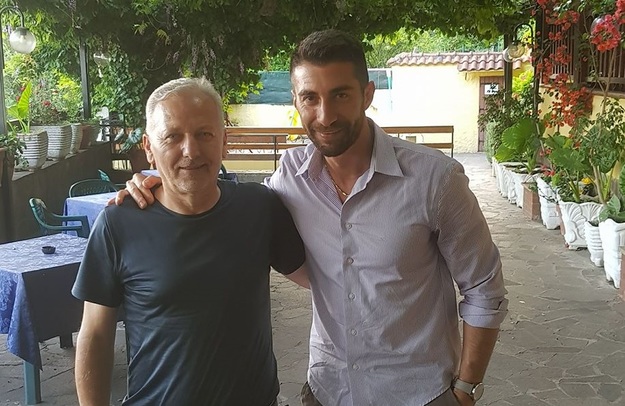 Il presidente Maddaluna (a sx) e il nuovo ds Russo @MonteSanBiagio