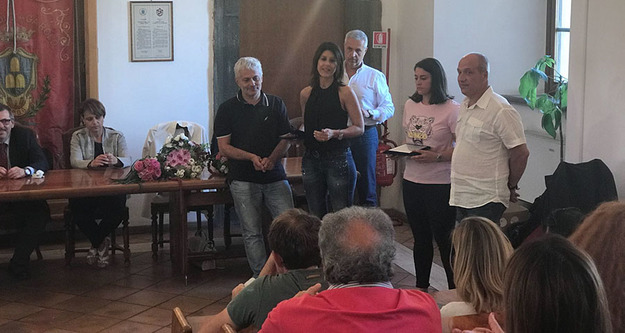 Un momento della premiazione
