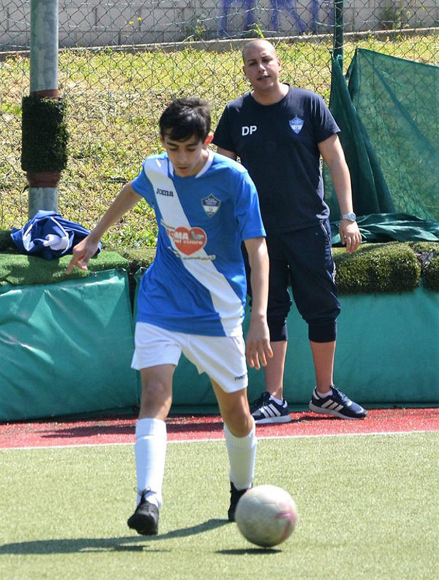 Poleggi in panchina con i Giovanissimi