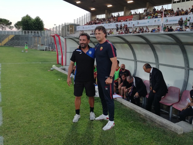 Saluto di inizio gara tra Bosi e Baldini, ©GazReg