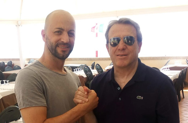 Armando Mirra e mister Salustri