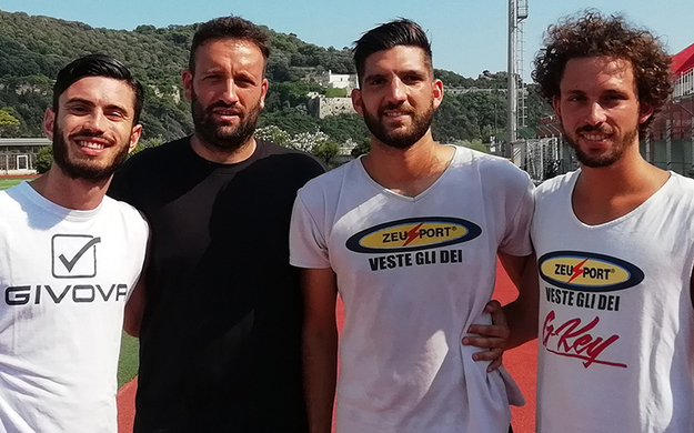 Da sinistra Bernisi, Fortunato e Leccese