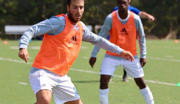 Federico Cordiano in azione in allenamento