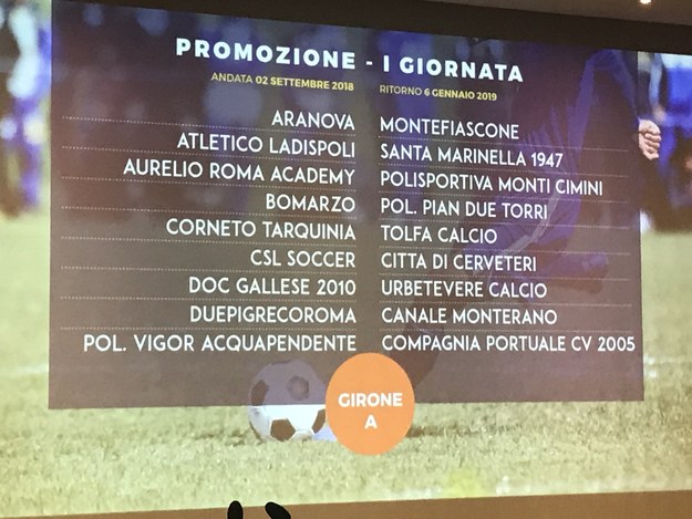 1a giornata girone A @GazReg