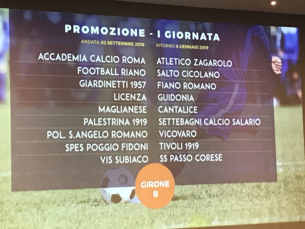 1a giornata girone B @GazReg