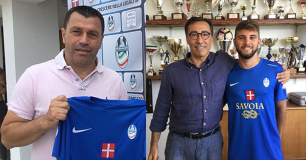 A sinistra il direttore Lo Pinto, a destra De Dominicis con il Presidente Monnanni (©Montespaccato)