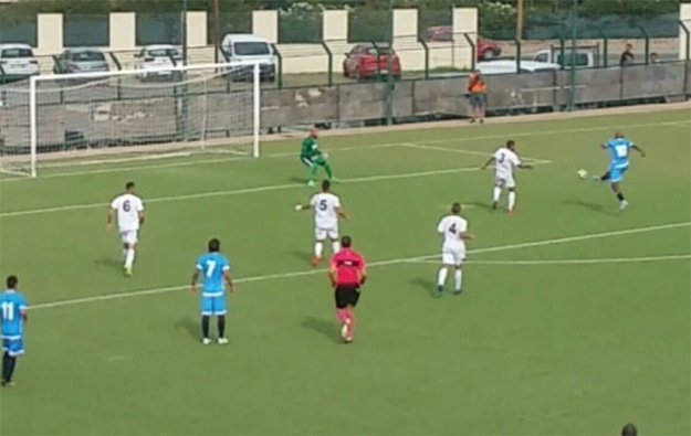 Il gol vittoria di Olivera
