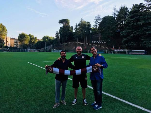 Paolo Capodaglio in compagnia del ds Flavio Betturri e del Presidente Pier Luigi Betturri