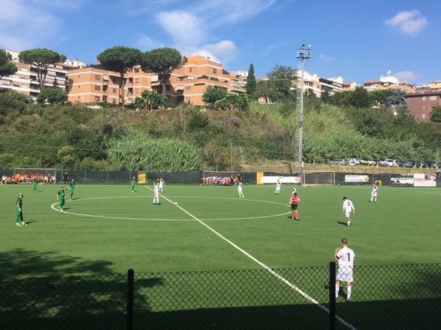 Uno scatto del match dello Sbardella