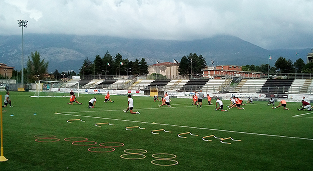 Il Sora in allenamento