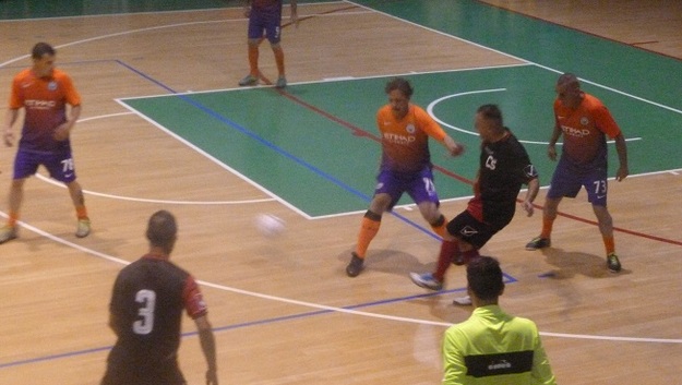 Una fase di gioco tra Calcio a5 Live e Terracilandia