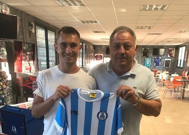 Daniele Menegat con il Presidente Pezone
