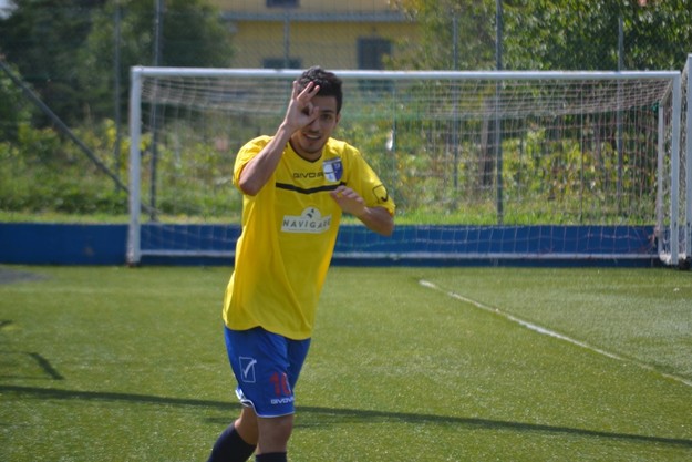 Moreno Massullo, in gol contro il Falasche