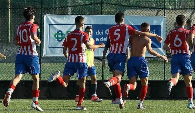 Atletico Vescovio in festa dopo un gol