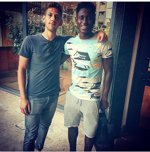 Marco con il suo amico Diawara