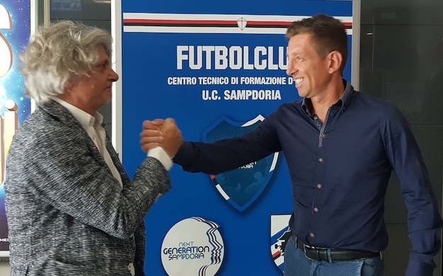 Zughetti assieme al presidente Ferrero