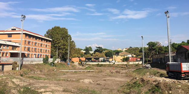 Una panoramica di Campo Testaccio adesso ©GazReg