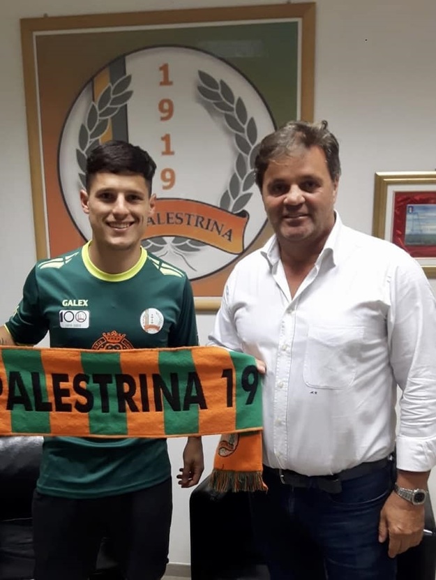 Piergiacomi con il presidente Cristofari