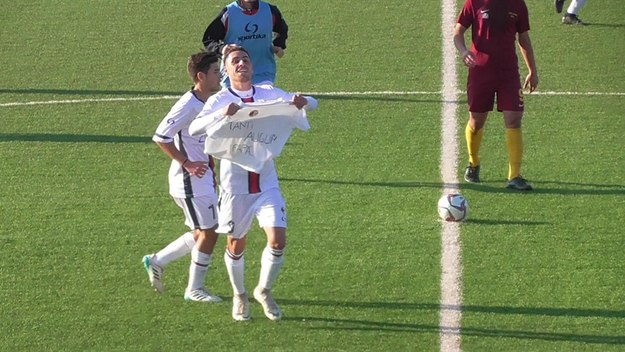 Federico Cardella dopo la doppietta siglata contro la Lupa Roma