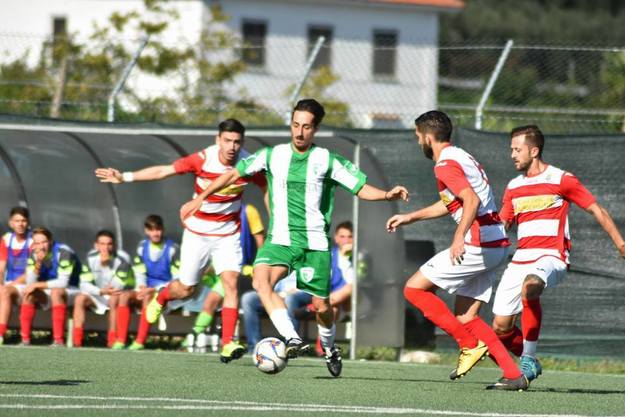 Roberto Vuolo, ex dell’incontro, in azione con la maglia del Monte San Biagio