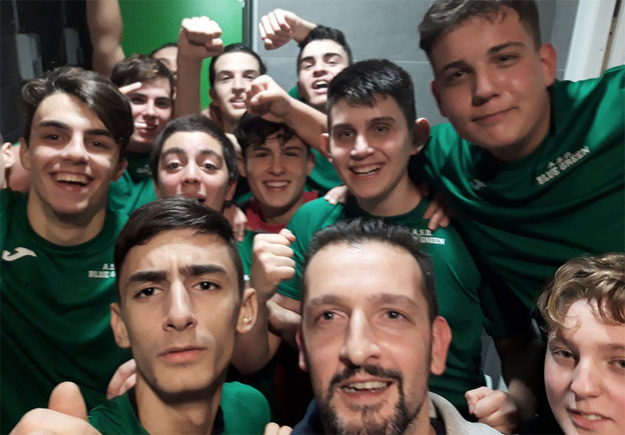 Festa negli spogliatoi per il Blue Green