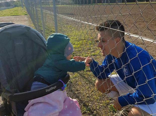 Davide cipolla con una tifosa &quot;speciale&quot; (FACEBOOK)