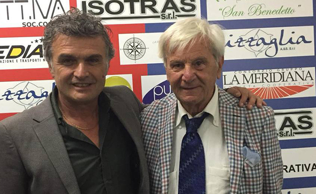 a sinistra il DS Armeni con il Presidente Cerusico
