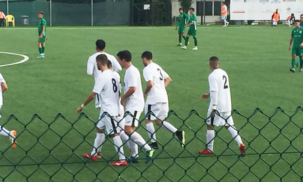 Il Campus esulta dopo il gol di Bussi