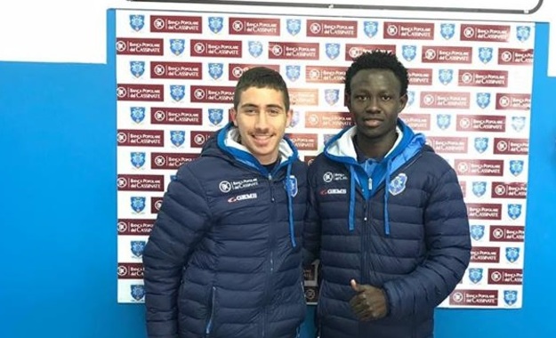 I due calciatori del Cassino Tomassi e Camara 