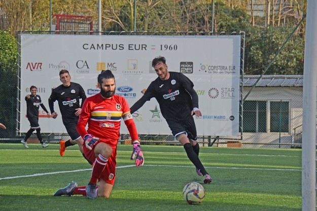 L&apos;esultanza di Cristiano Bussi dopo il gol (Ph. Stefania Torrisi)