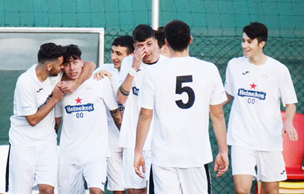 L&apos;esultanza del Campus dopo il gol di Dioguardi ©Torrisi