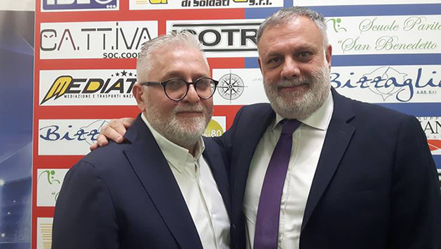 Bizzaglia insieme al dg Peri