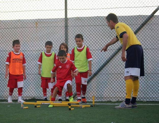 Tabarretti con i ragazzi