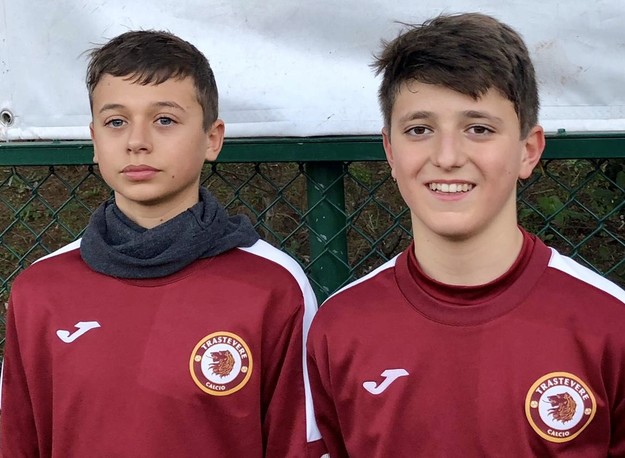 Ciarli e Pietrini, due calciatori dell&apos;U14 di mister Fazzi