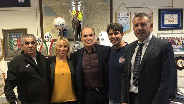 Da sin. Tallarico, Biondi, Forte, Crisari, Sannino (©Cr Lazio)