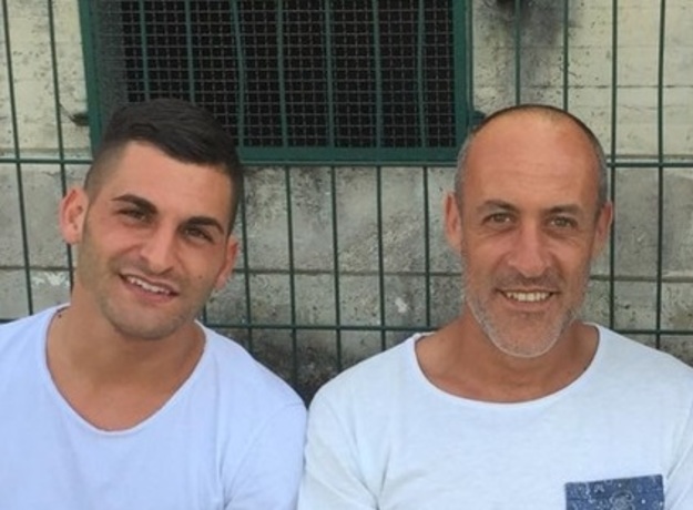 Dominici con il tecnico Di Giovanni
