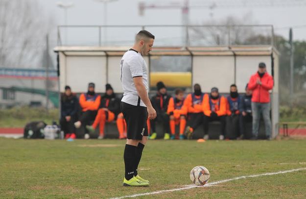 Turchi, centrocampista laterale del Fiano, tra i migliori in campo (DE CESARIS)