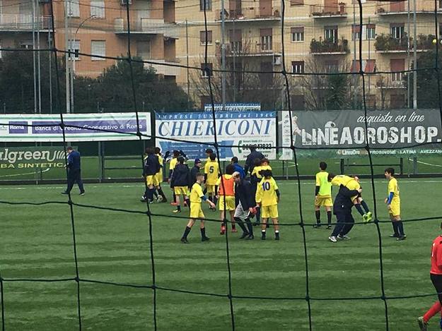 L&apos;esultanza della Spes al gol di Corrado