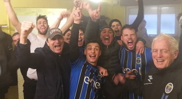 L&apos;esultanza nerazzurra (©Civitavecchia)